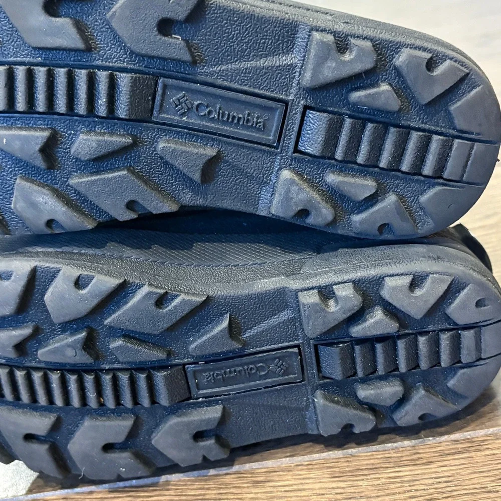 Columbia Powderbug Snow Boots Kids‎ Youth Size 4 Blue Waterproof